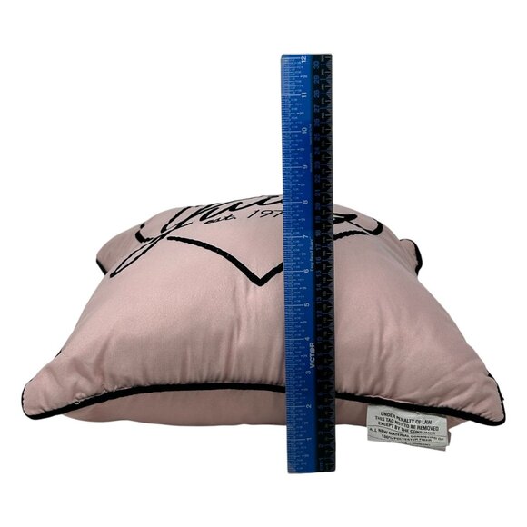 Juicy Couture Pink Throw Pillow Heart Home Decor Accent Logo Baddie Coquette Y2K - Picture 13 of 15